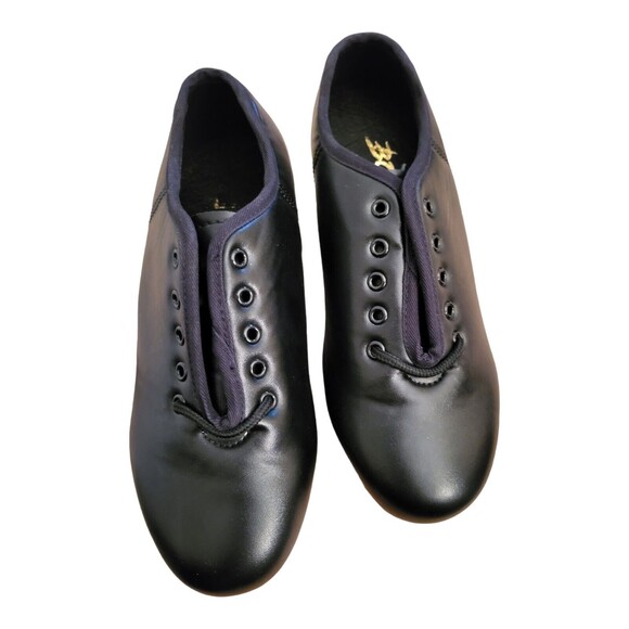 Bokimd Women's/Child's Jazz Tap Shoes Split Sole Leather Girls Dance Size 6 - Picture 1 of 7